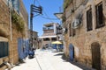 Street in  tzfat safed, israel. Royalty Free Stock Photo