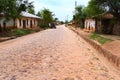 The street in the Ujiji town (Tanzania) Royalty Free Stock Photo