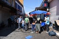 A street in ulus, Ankara, Turkey stock photo