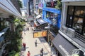 Street under the footbridge