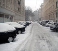 Street under snow