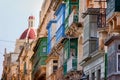 Balconies Valletta, Malta Royalty Free Stock Photo