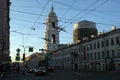 Street in Vasilievsky Island in St. Petersburg