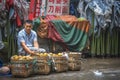 Street vegetable sellers in Zigong, China