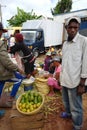 Street vender in Madagascar