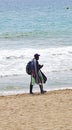 Street vendor on a beach in Tarragona