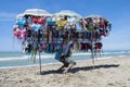 Street vendor on a beach