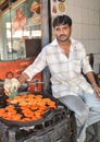 Street vendor in India Royalty Free Stock Photo