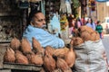 Street vendor, India. Royalty Free Stock Photo