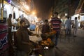 Street vendor preparing food Jalebi in Lahore pakistan