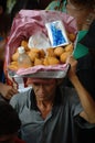 Street vendor selling Royalty Free Stock Photo