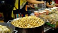 Street vendor selling local Thai food at Pattaya Thailand