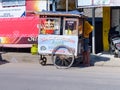 Street vendor selling Siomay, a Chinese dumpling.