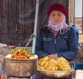 A Street Vendor on the Streets of Hanoi