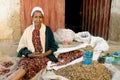 Street vendor woman in harar ethiopia