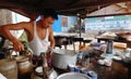 The street vendor in Yangon, Myanmar