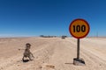 Street vendors on the C35 road in Namibia Royalty Free Stock Photo