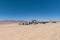 Street vendors on the C35 road in Namibia Royalty Free Stock Photo