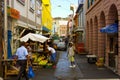 Street vendors in the caribbean