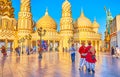 The street vendors at the Gate of the World, Global Village Dubai, UAE Royalty Free Stock Photo