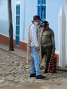 STREET VENDORS OF ONION AND GARLIC, TRINIDAD, CUBA