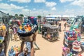 Street vendors selling goods at Bus Station in Mwanza, Tanzania