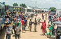 Street vendors selling goods at Bus Station in Mwanza, Tanzania