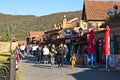 Street vendors selling traditional Georgian goods to tourists in Mtskheta, Georgia Royalty Free Stock Photo