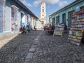 Street vendors in Trinidad, Cuba Royalty Free Stock Photo