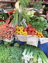 Street Vendors, Vegetable seller. Royalty Free Stock Photo