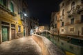 Street in Venice late at night