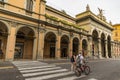 The street of Via Dell`Indipendenza, Bologna Italy Royalty Free Stock Photo