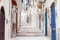 Street in Vieste, Puglia, Italy Royalty Free Stock Photo