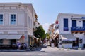 Agios Nikolaos, Crete Island / Greece.Street view of Agios Nikolaos town with it's narrow alleys that are full of shops