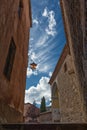 Street view in Albarracin, Spain Royalty Free Stock Photo