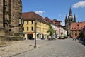 Street view in Ansbach, Bavaria, Germany Royalty Free Stock Photo