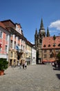 Street view in Ansbach, Bavaria, Germany