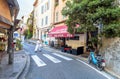 Street view in Antibes old town, France