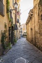 Street view of Antonio Genovesi, at the back of Salerno Cathedral