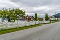 Street view in Balestrand Royalty Free Stock Photo