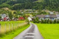 Street view in Balestrand Royalty Free Stock Photo