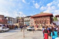 Street View of Basantapur Durbar Square in Kathmandu