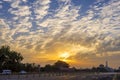 Beijing Tiananmen Tower and sunrise