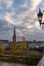 Street view in Bordeaux city, France. Royalty Free Stock Photo