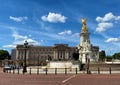 Buckingham Palace and Victoria Memorial, London, UK Royalty Free Stock Photo
