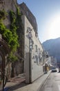 Street view of Capri Island in Italy, with Mediterranean architecture, on a sunny day Royalty Free Stock Photo