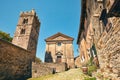 Street view and the church in Hum, Croatia - the smallest town in the world