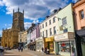 Street view of Cirencester, a market town in Cotswolds area, England, UK Royalty Free Stock Photo