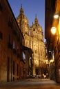 Street view on Clerecia Church, Salamanca, S