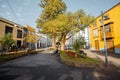 Street view with colorful ancient houses in La Laguna